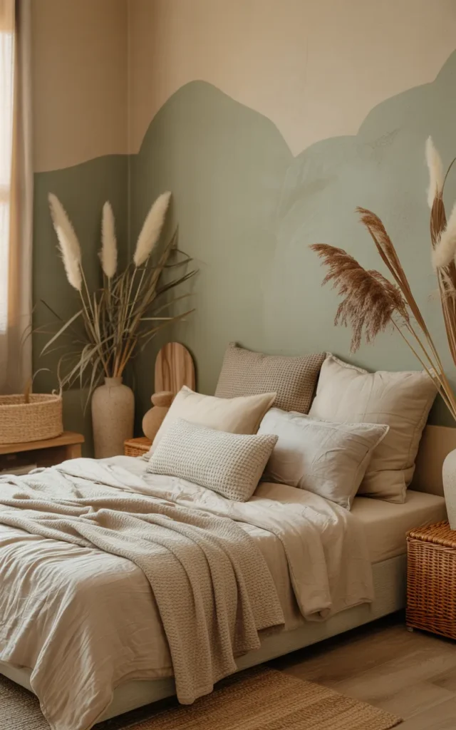 Paint the walls in soft earthy shades