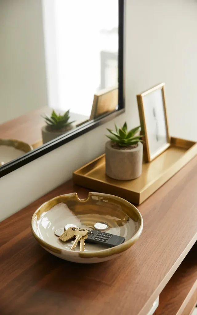 Place a Decorative Bowl for Keys and Small Items
