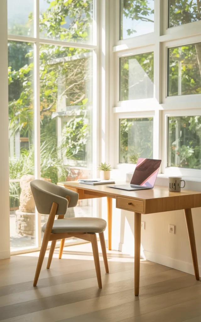Position your desk near a window