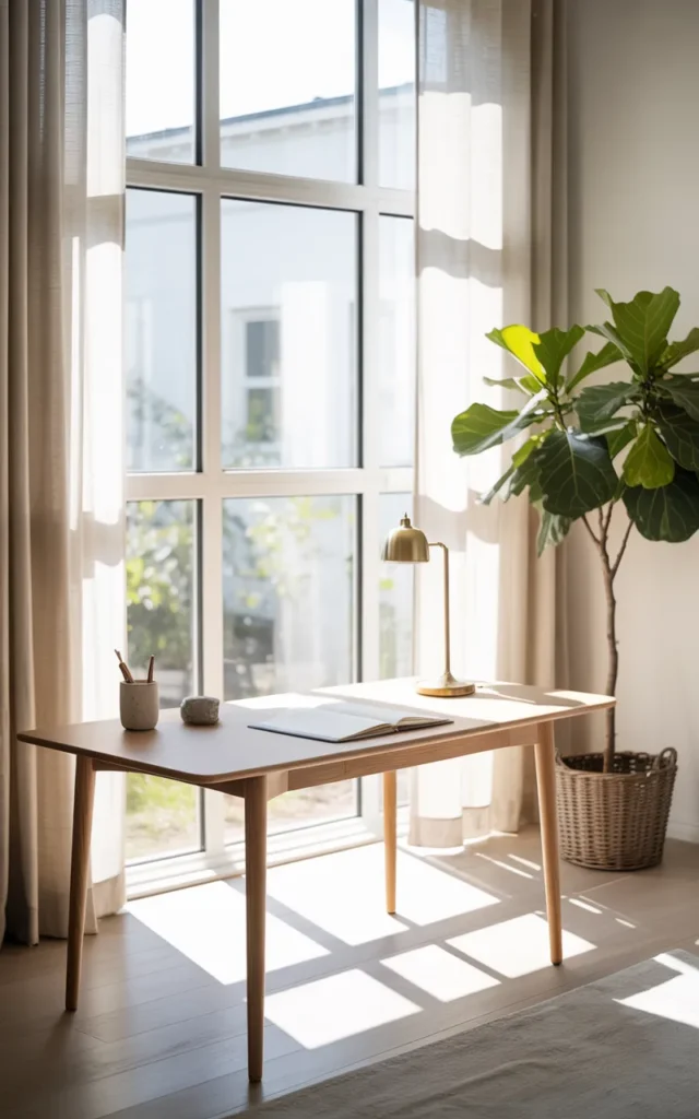 Position your desk near a window