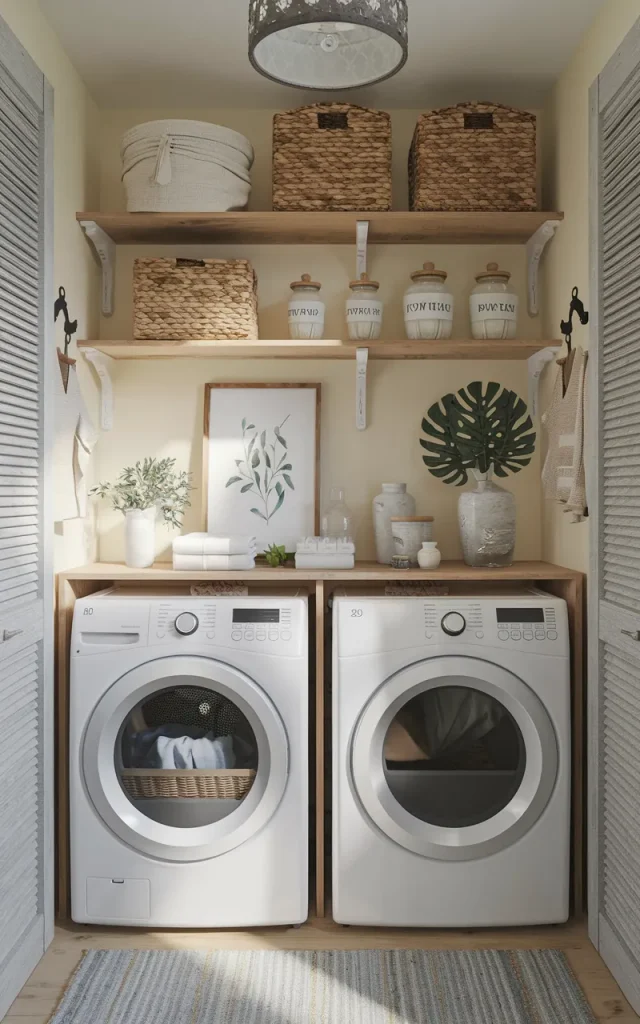 Replace Bulky Cabinets with Open Shelving