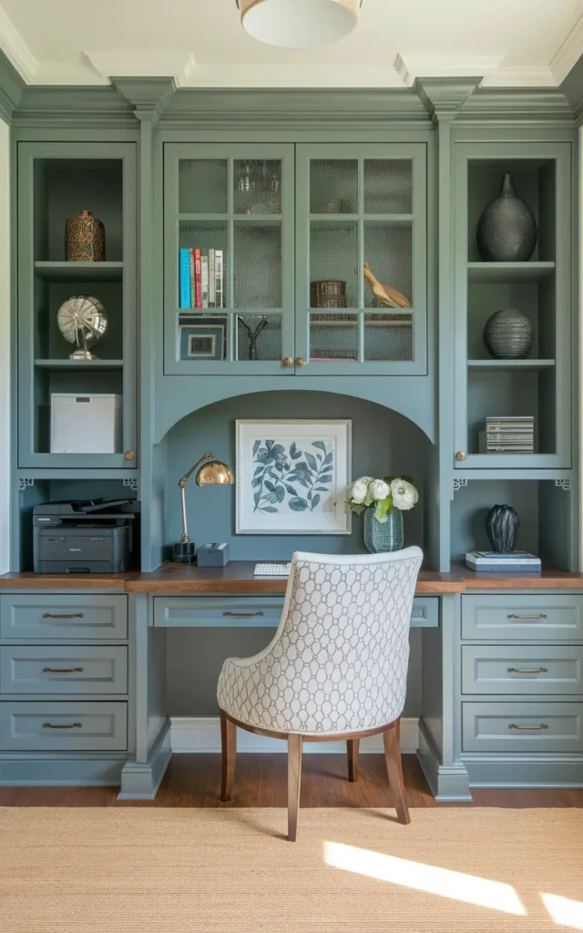 Store Equipment Inside Decorative Cabinets