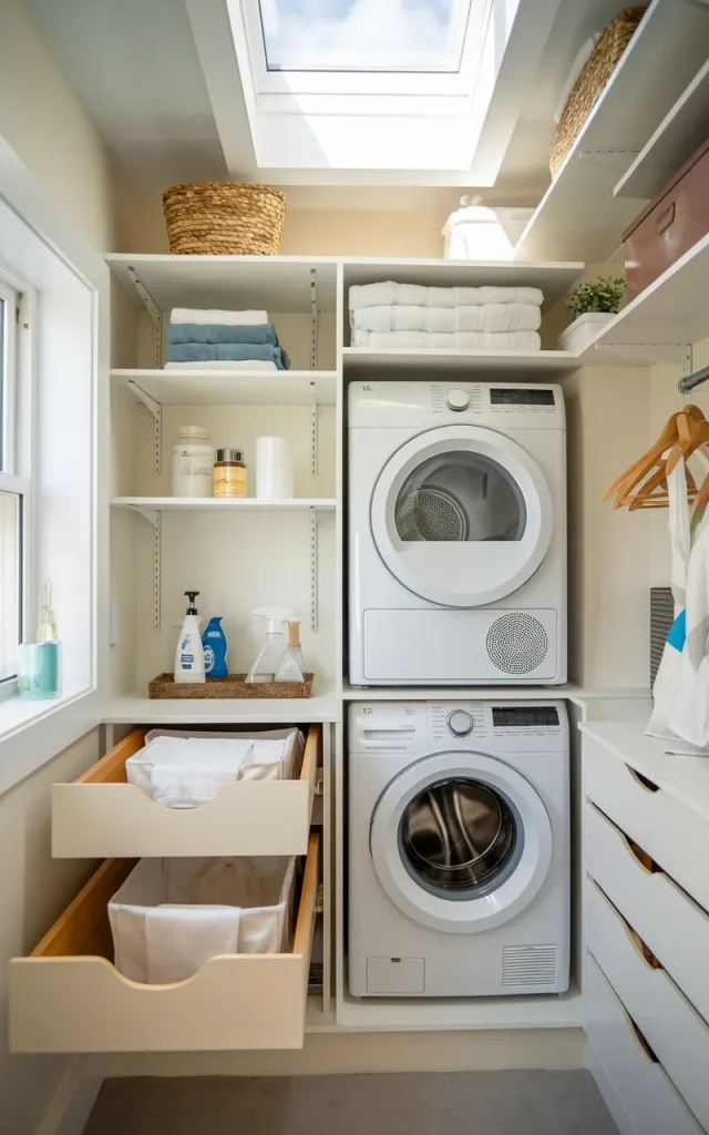 Transform a Closet Into a Compact Laundry Nook