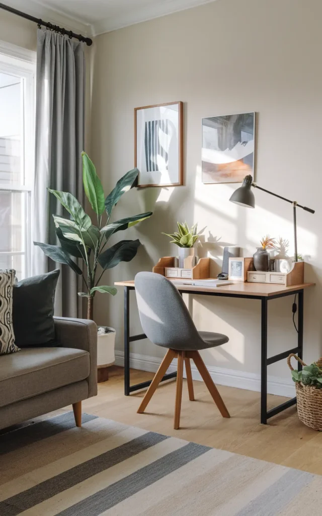Tuck a Desk Behind the Sofa