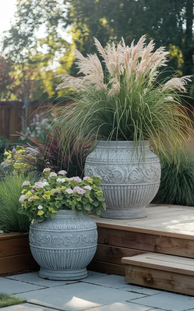 Add Large Decorative Planters