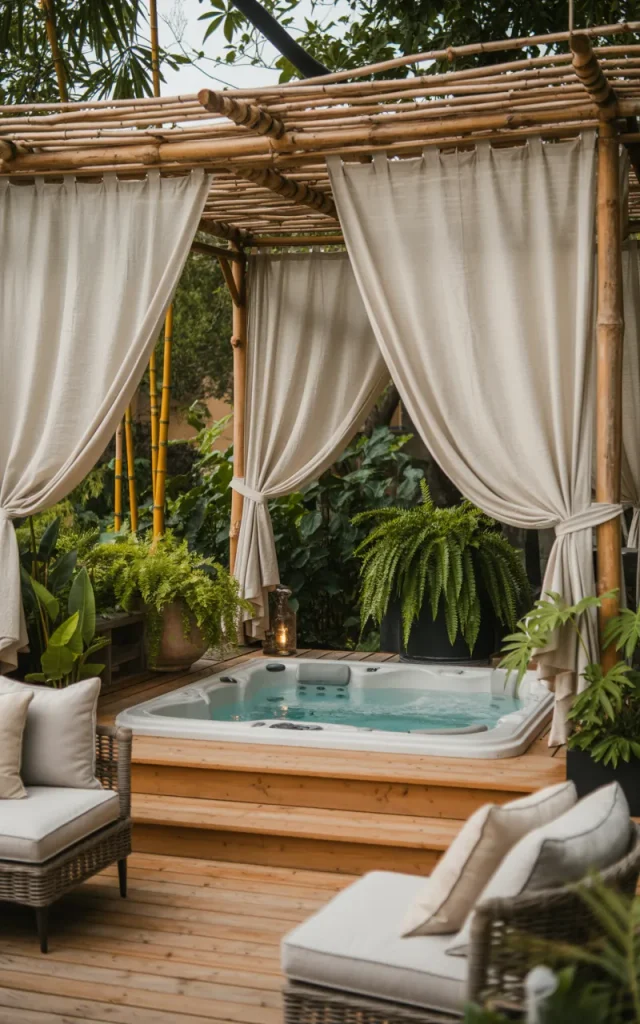 Add Outdoor Curtains for Flexible Privacy