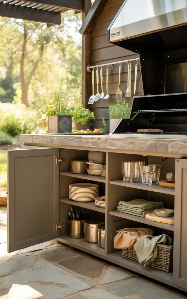 Add Plenty of Outdoor Storage Cabinets