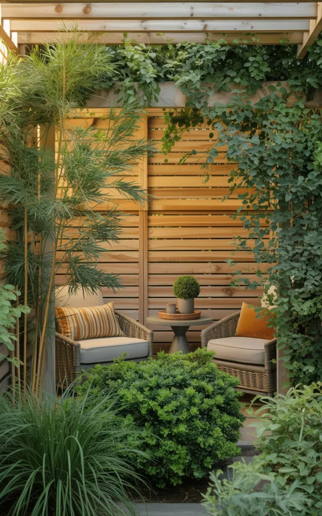 Add a Backyard Privacy Screen With Greenery