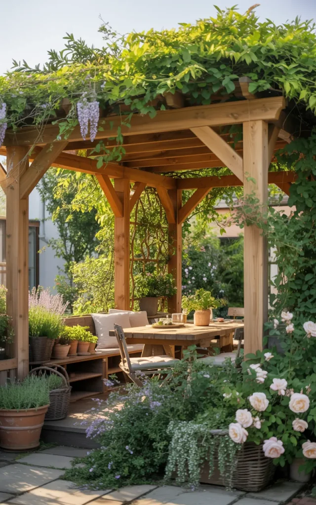 Add a Pergola With Climbing Plants