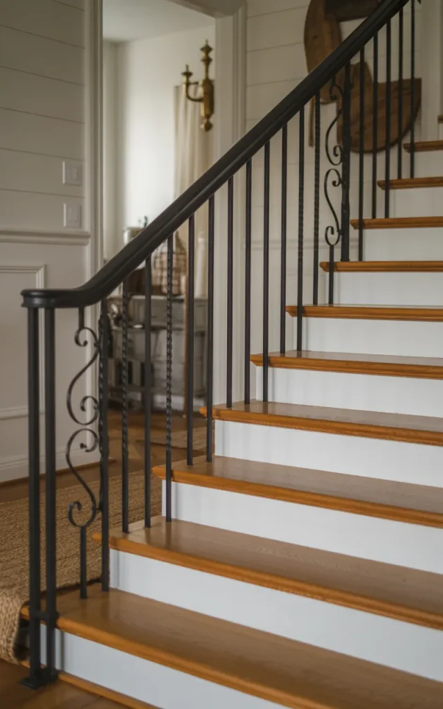 Add a black iron baluster upgrade