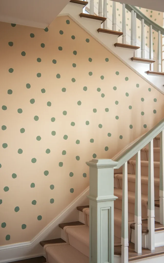 Add a playful polka dot pattern