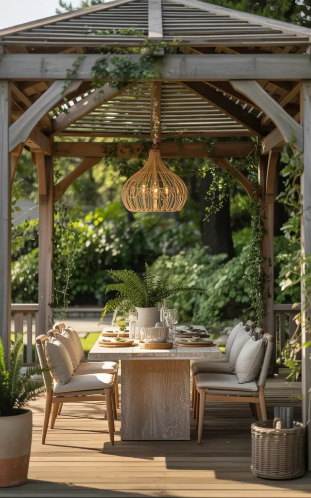 Add a statement chandelier overhead.
