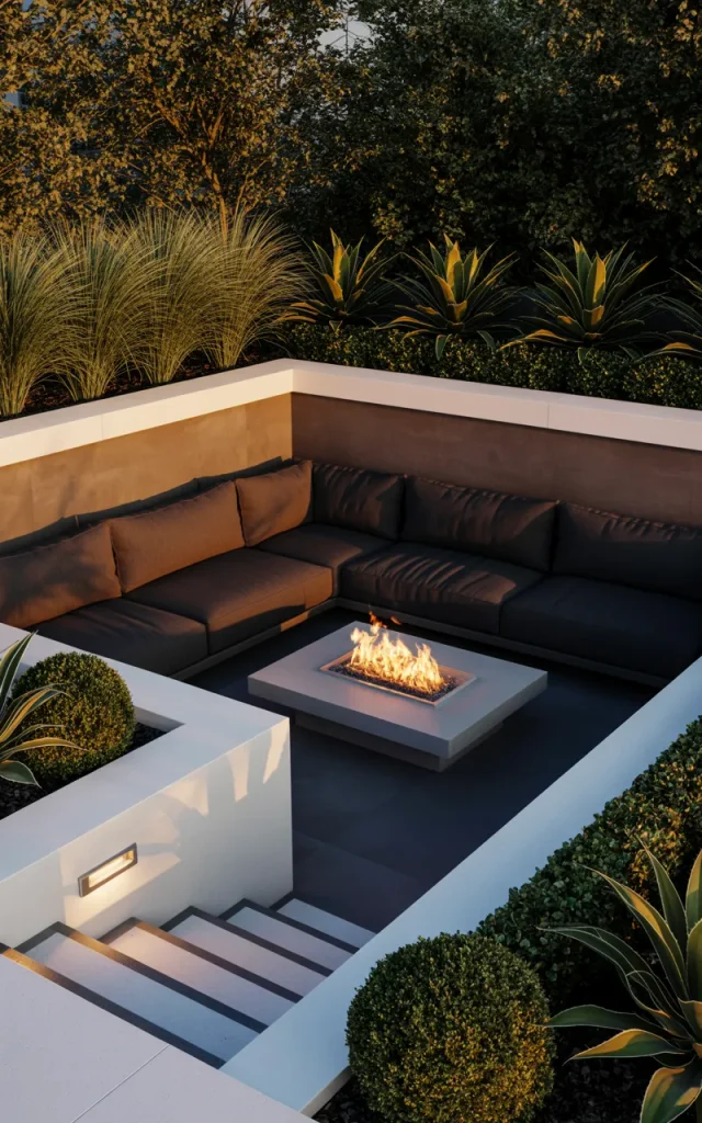 Add a sunken seating area.