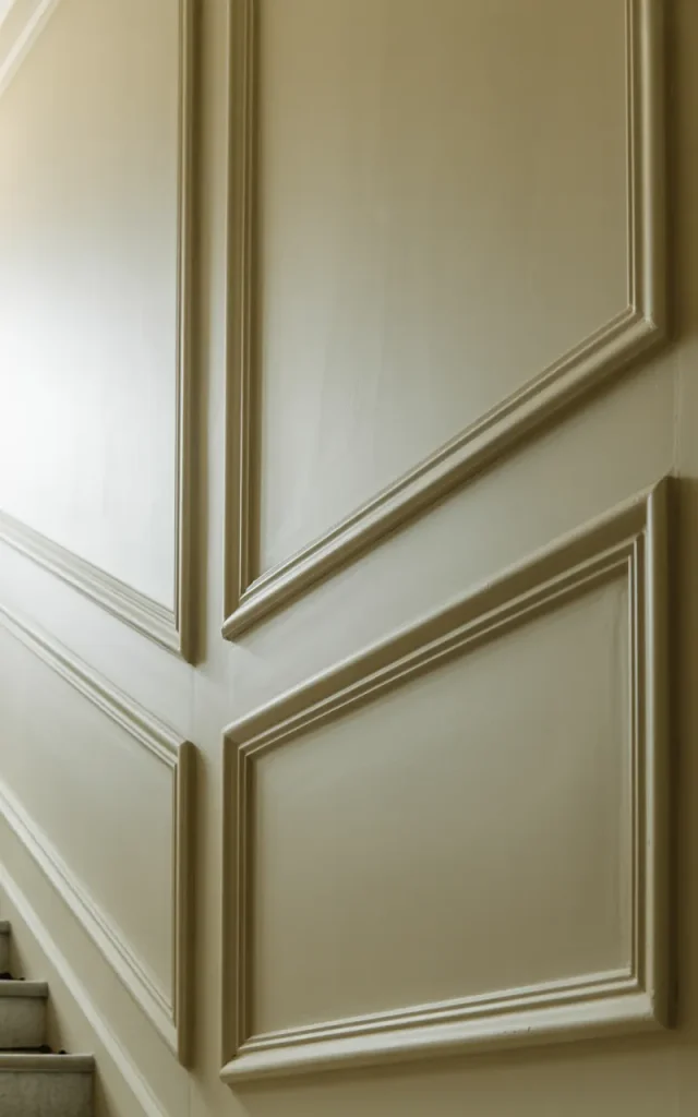 Add picture frame moulding panels for subtle elegance