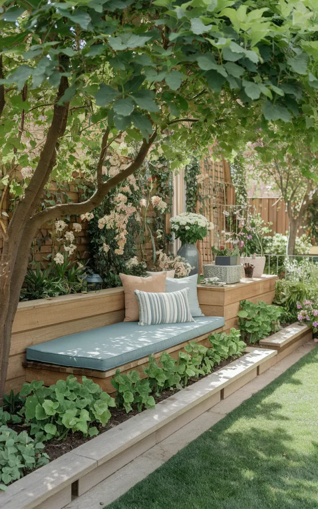Arrange a Built-In Garden Bench