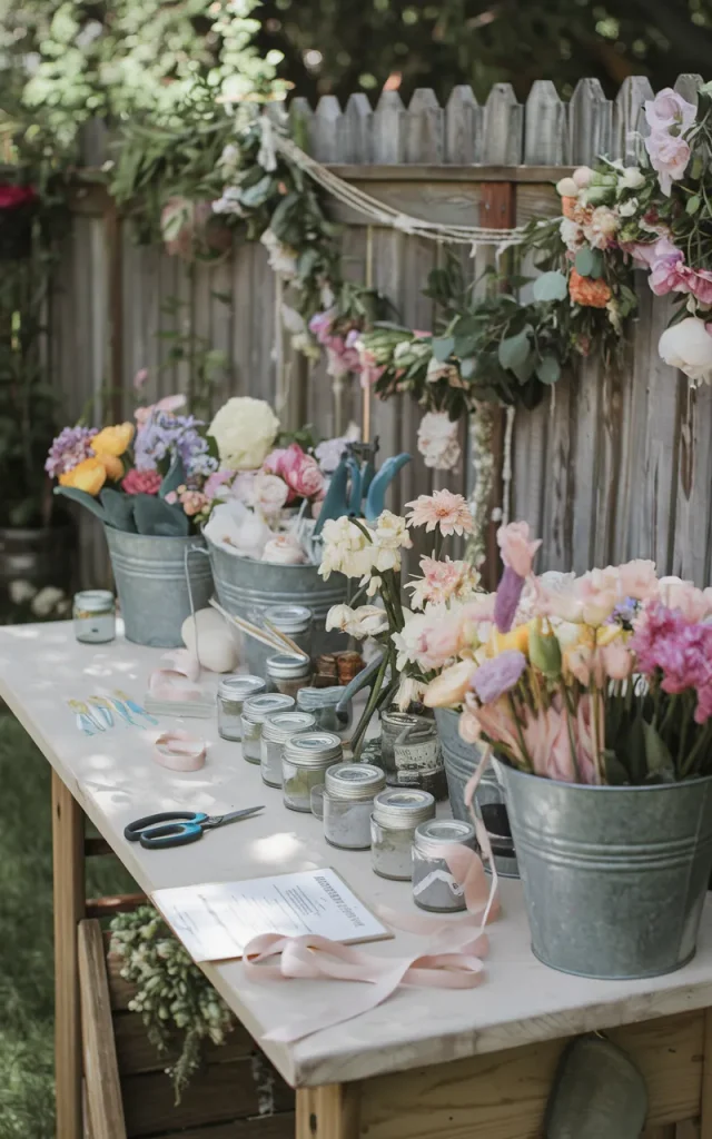 Arrange a Mini Flower Bar