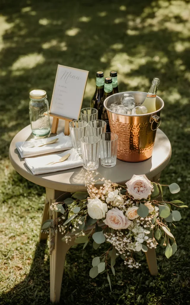 Arrange a Petite Cocktail Bar