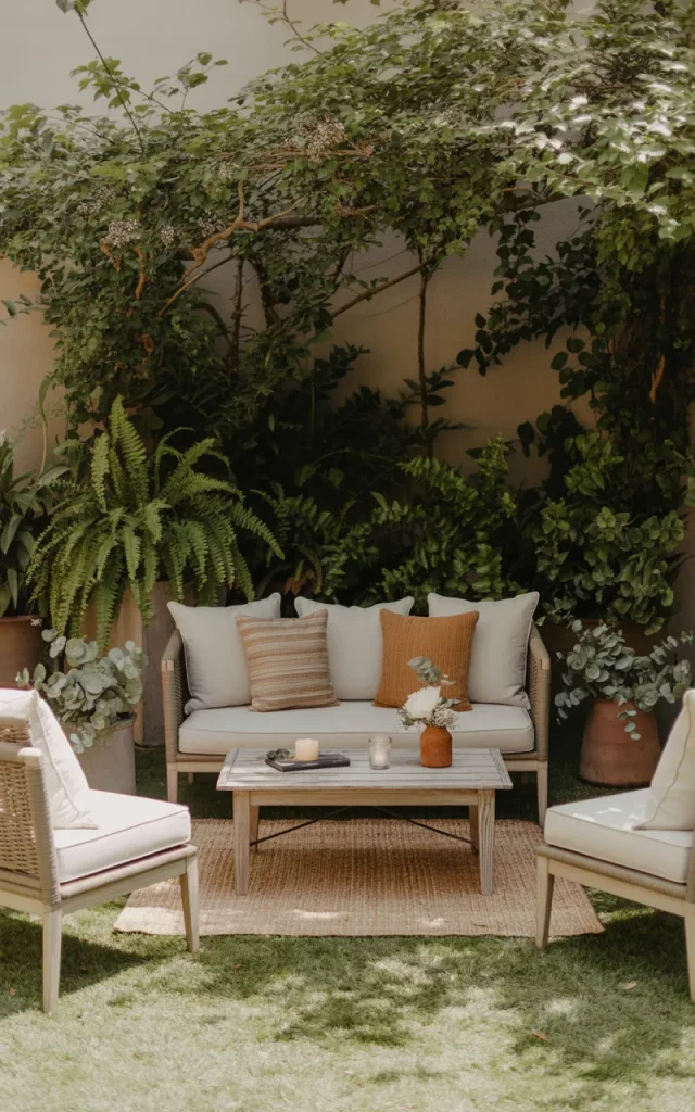 Arrange a Simple Backyard Lounge