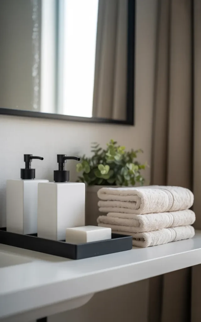 Arrange a simple black-and-white display