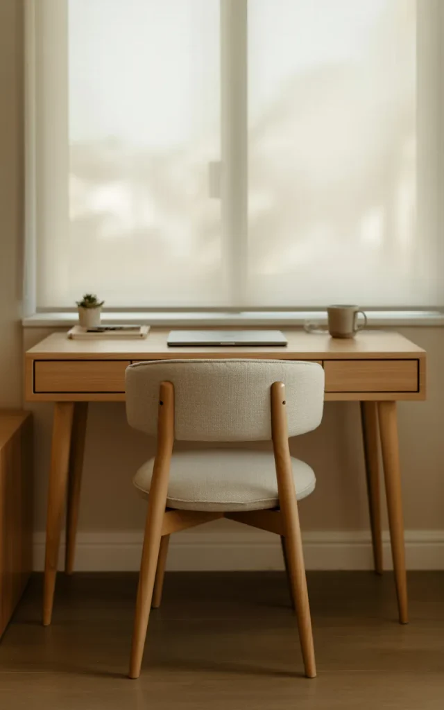 Bring in a compact task chair.