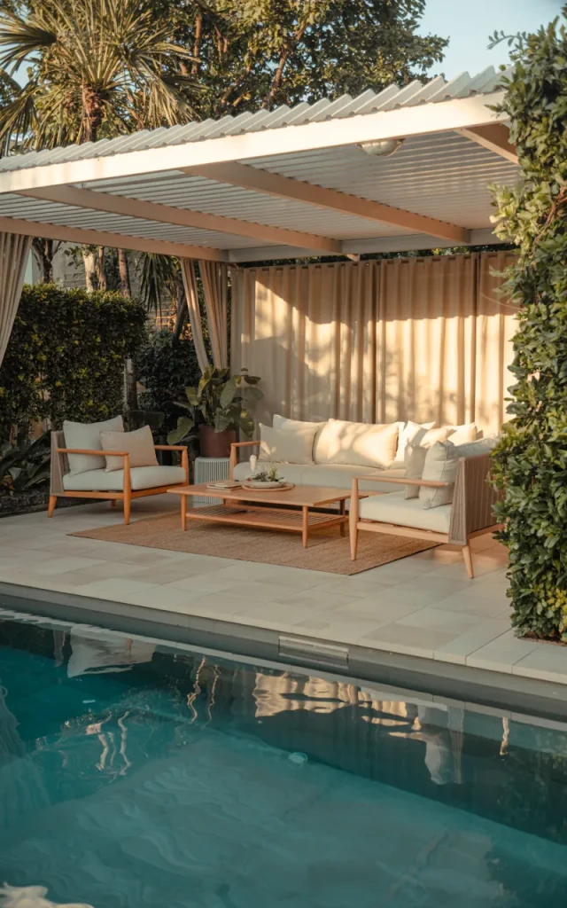 Build a Covered Poolside Retreat
