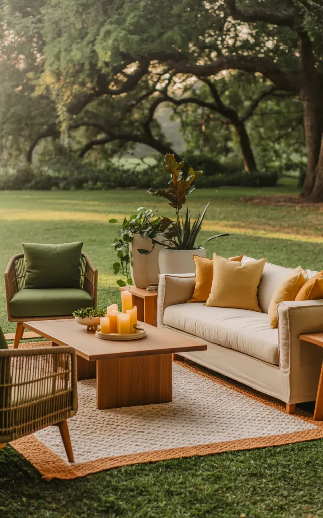 Build a Layered Backyard Conversation Area