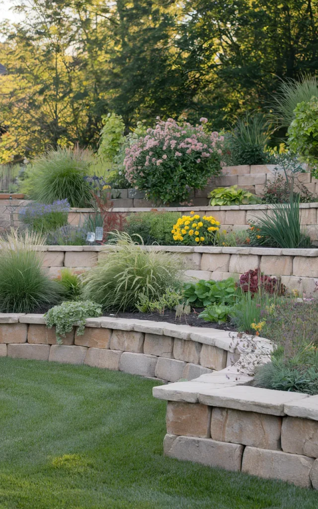 Build a Low Retaining Wall Around a Garden