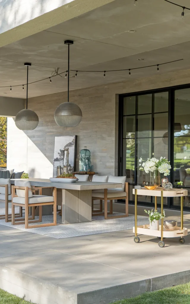 Build a defined dining zone.