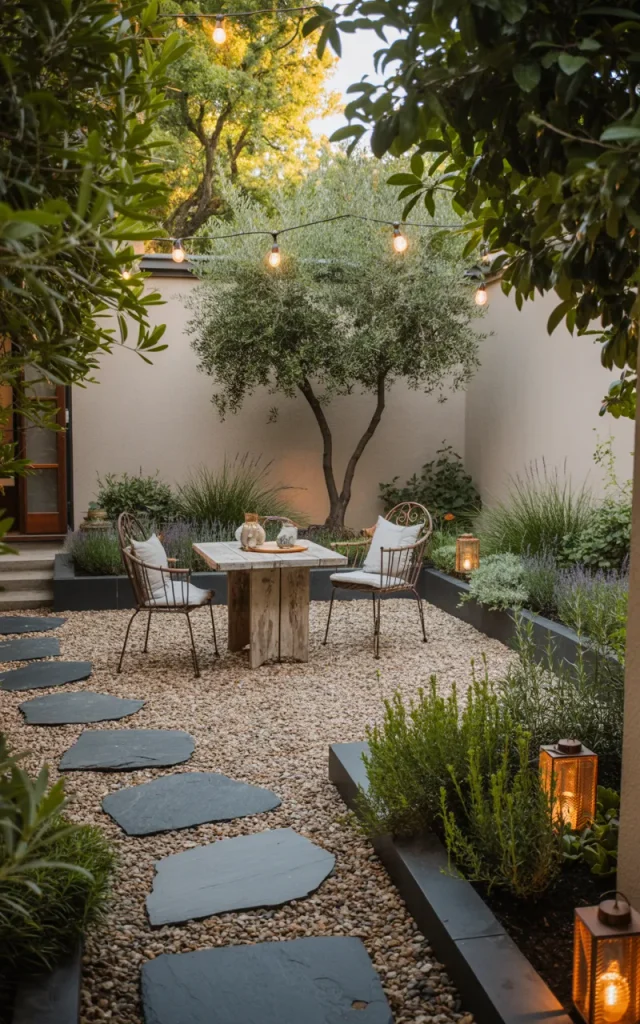 Build a multi-purpose gravel courtyard.