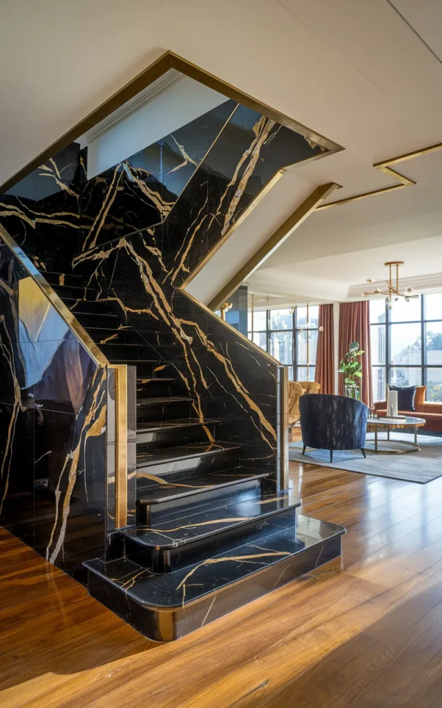 Choose Dramatic Black Marble for Bold Contrast