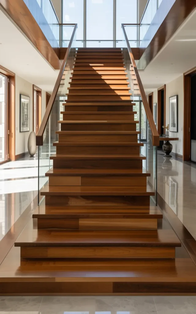 Choose Wide Wooden Treads for a Luxurious Feel