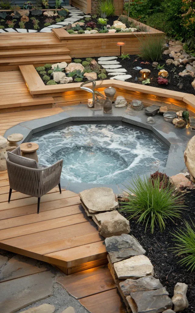 Choose a Built-In Hot Tub Look
