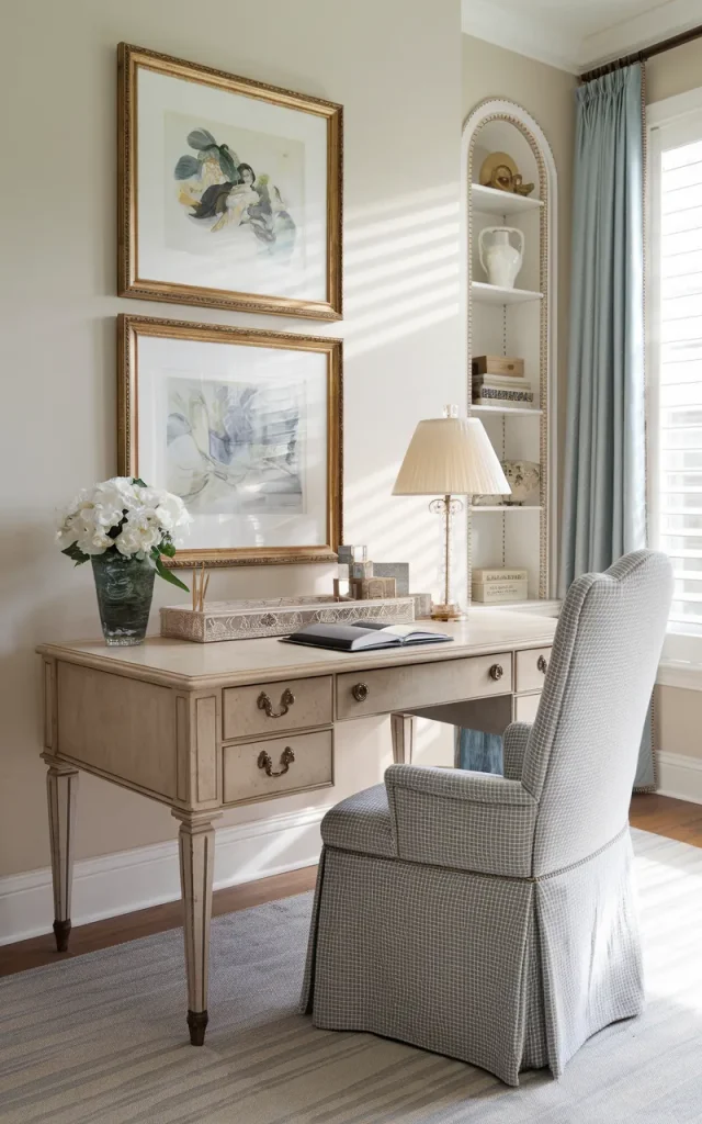 Choose a beautiful writing desk for a timeless look.