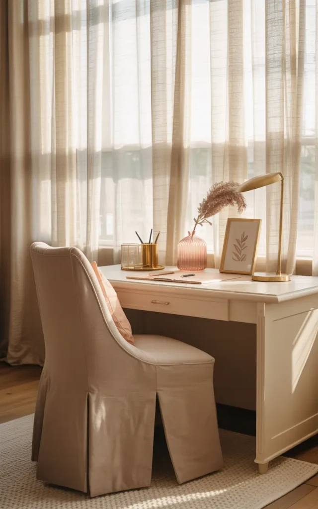 Choose a soft neutral color palette.