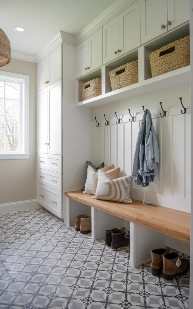 Choose durable flooring that hides everyday messes.