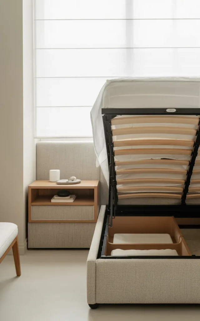 Choose furniture with hidden storage inside