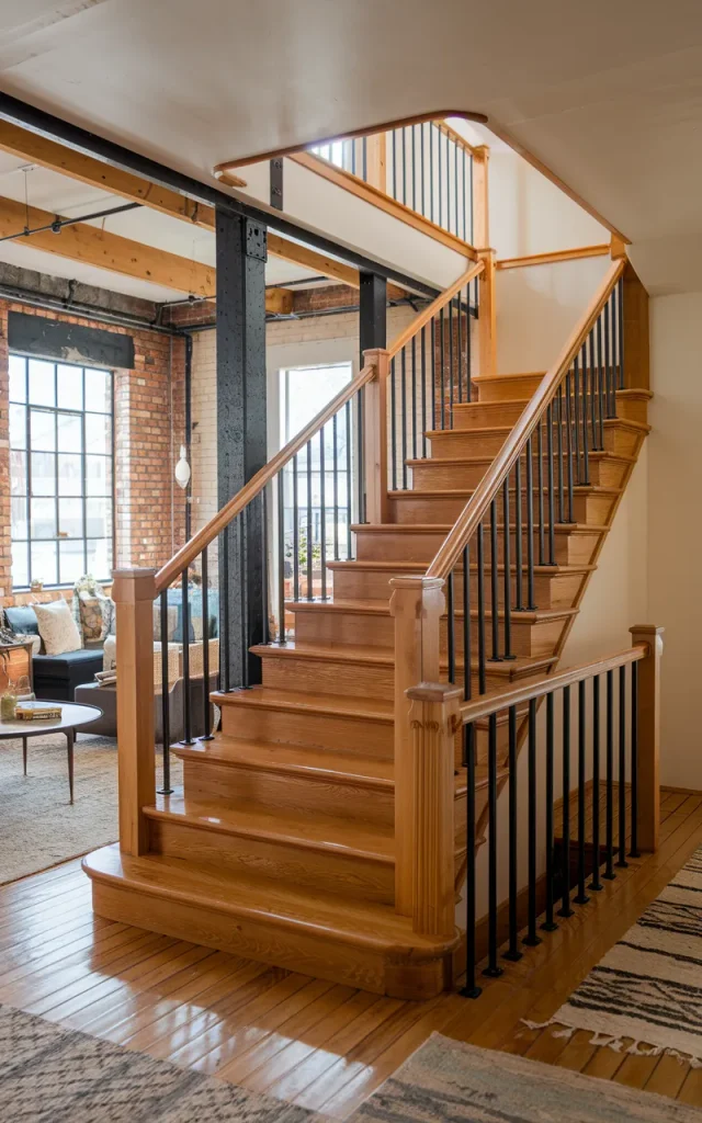 Combine Wood and Metal for Industrial Charm