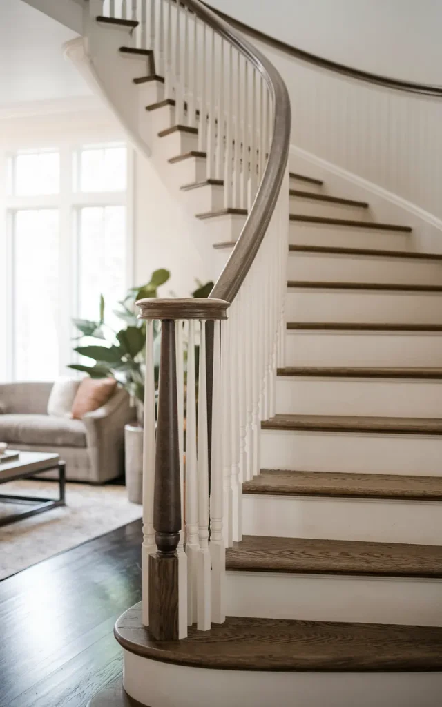 Create Contrast With a Two-Tone Handrail