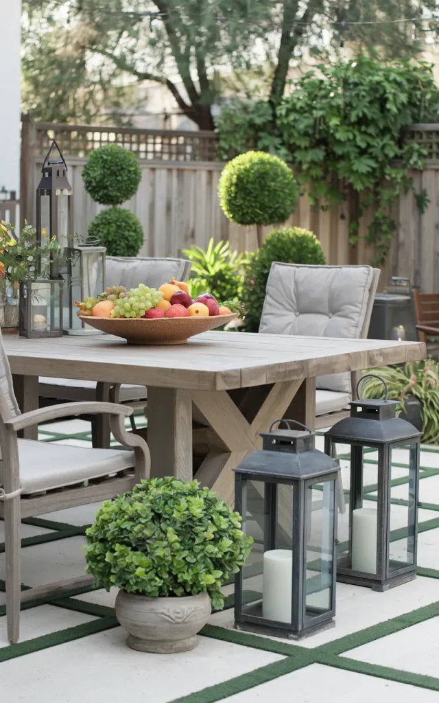Create a Backyard Dining Table Centerpiece