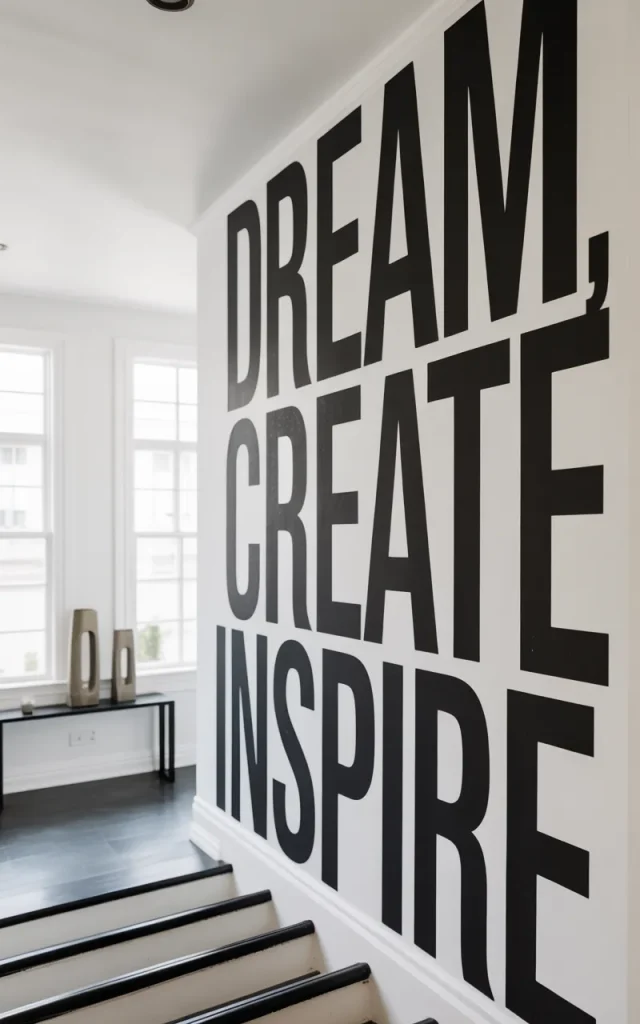 Create a Bold Typography Statement Wall