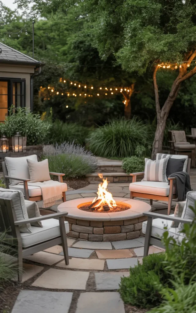 Create a Cozy Fire Pit Gathering Area