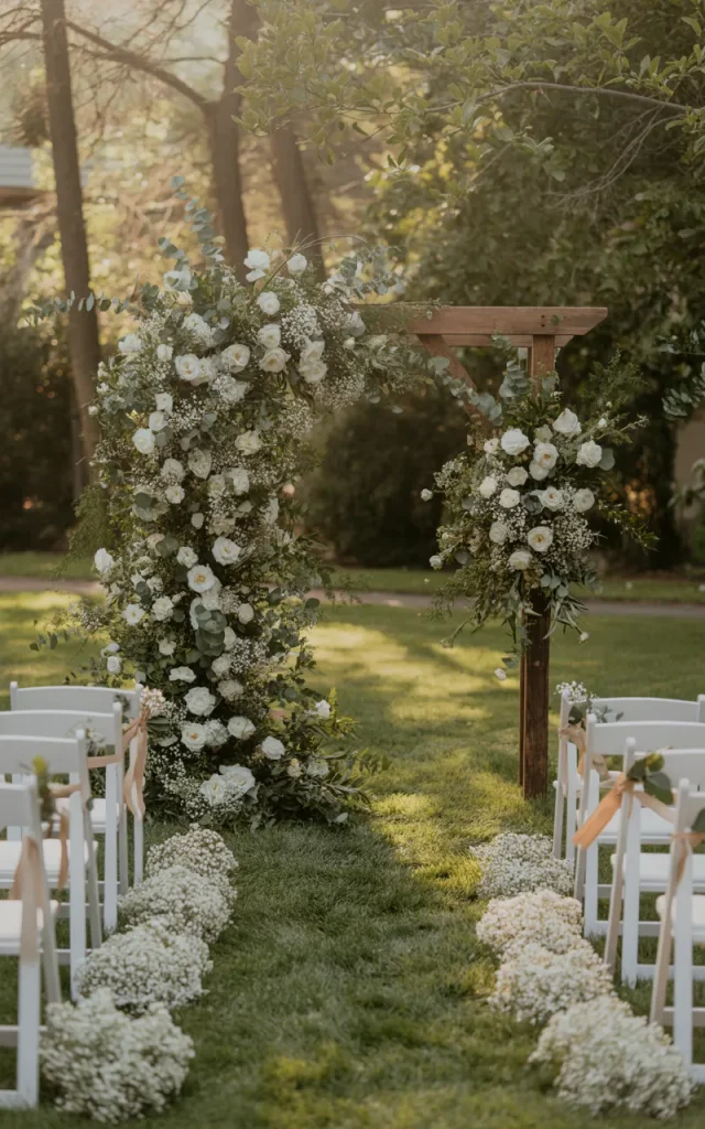 Create a Flower-Filled Backyard Wedding Ceremony Arch