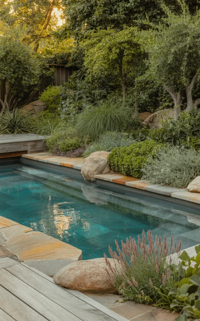 Create a Natural Poolside Garden