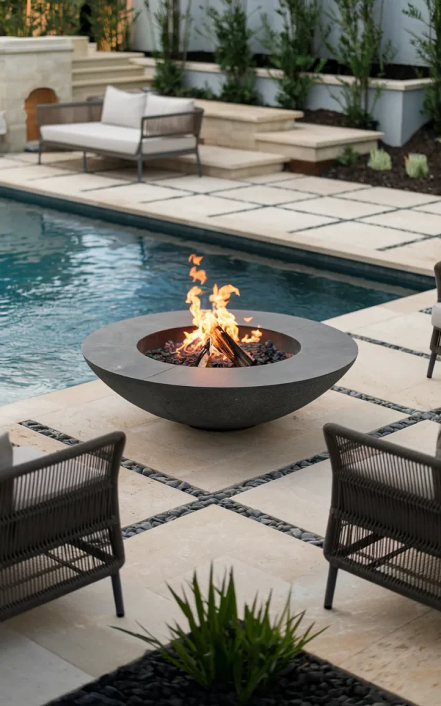 Create a Small Poolside Fire Feature