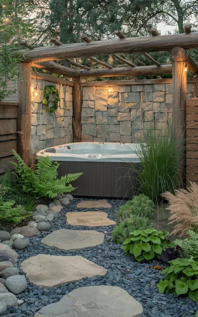 Create a Woodland-Style Hot Tub Nook