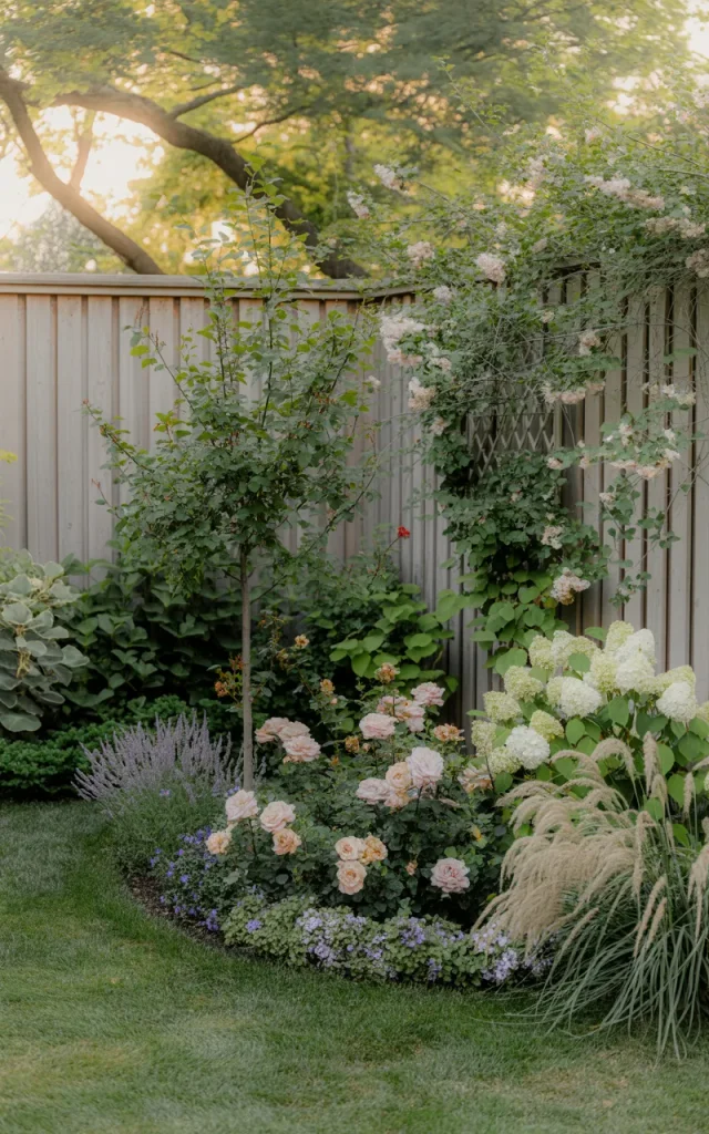 Create a corner garden instead of filling the center.
