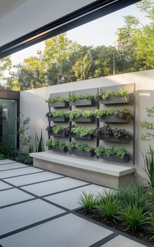 Create a vertical garden wall.