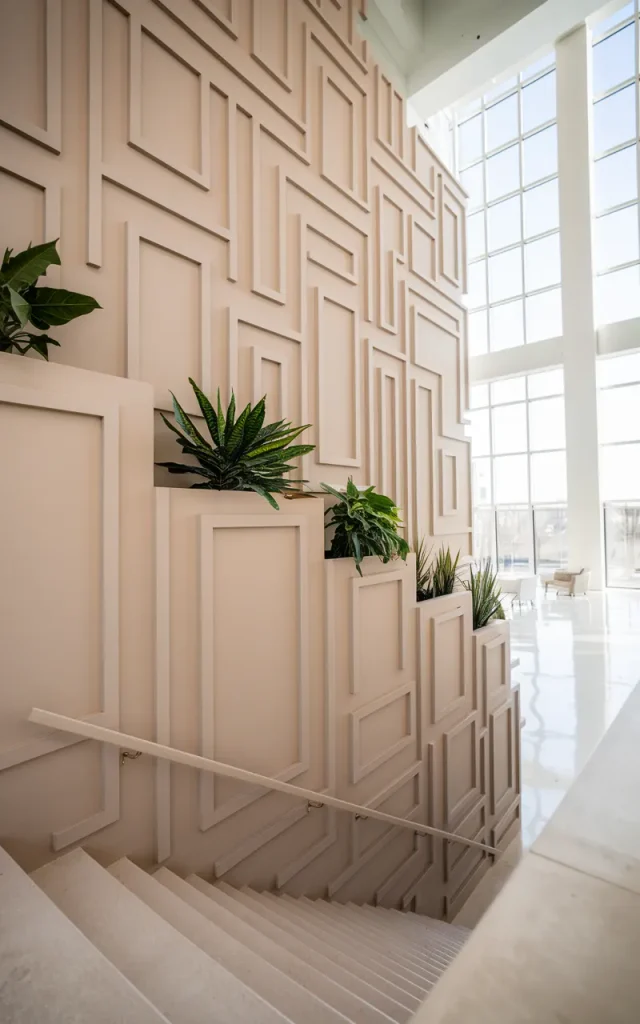 Create oversized panels for a dramatic modern look