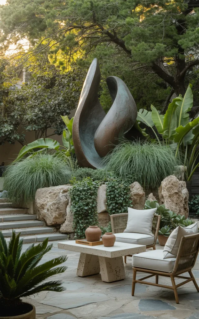 Decorate With a Statement Outdoor Sculpture