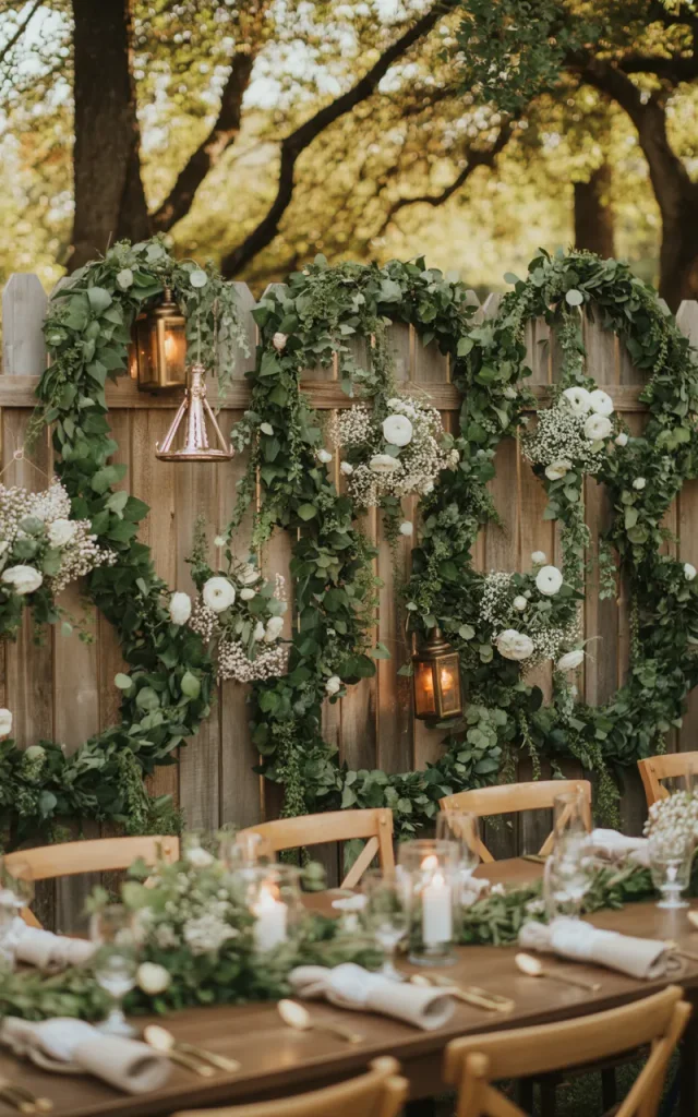 Decorate the Fence With Greenery